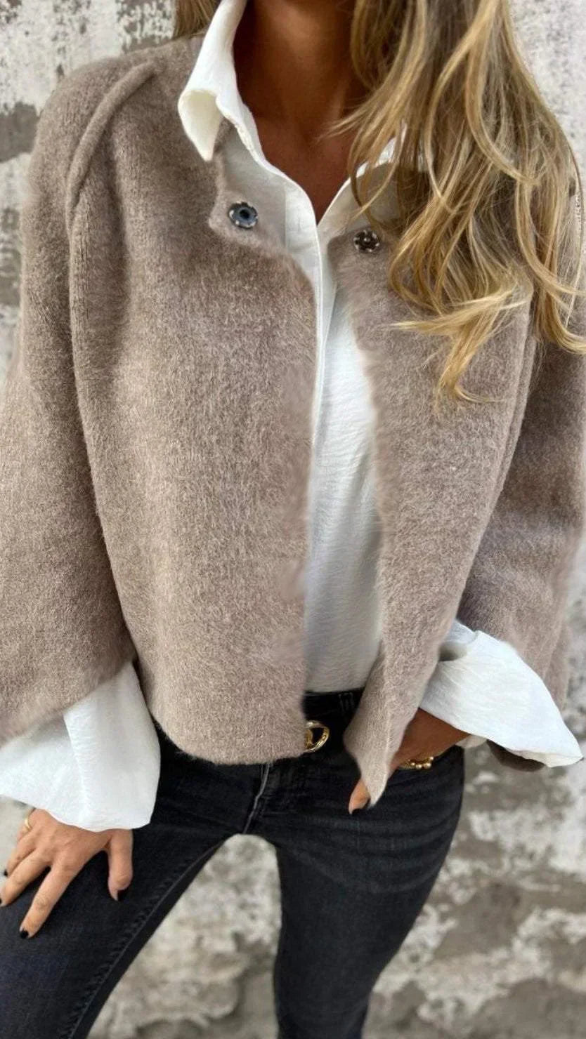 CELINE LONG SLEEVE ROUND NECK WOOL CARDIGAN