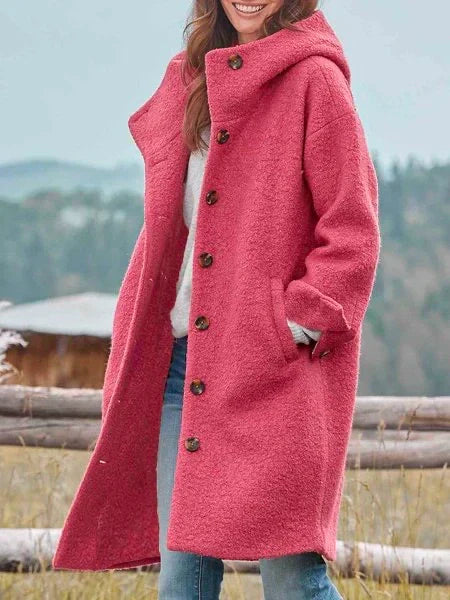 CLARA MAXI COAT WITH HOOD